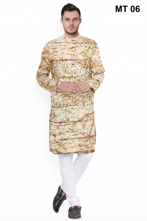 Half Silk Stitched Panjabi For Men